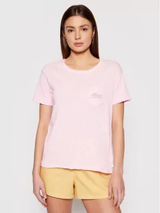 Roxy T-Shirt Star Solar A ERJZT05162 Różowy Regular Fit - Koszulki i topy damskie - miniaturka - grafika 1
