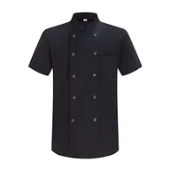 Kurtki męskie - Misemiya - Męska kurtka szefa kuchni - Męska kurtka szefa kuchni - Mundur dokujący -Nr ref. 8421B, Kurtka kuchenna 6821 - Czarna, L - miniaturka - grafika 1