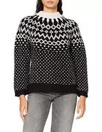 Swetry damskie - Superdry Damski sweter Chunky Jacquard Crew, czarny, XS - miniaturka - grafika 1