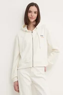 Bluzy damskie - Pepe Jeans bluza EDNA damska kolor beżowy z kapturem z nadrukiem PL581445 - miniaturka - grafika 1