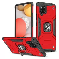 Etui i futerały do telefonów - Wozinsky Ring Armor pancerne hybrydowe etui pokrowiec + magnetyczny uchwyt Samsung Galaxy A42 5G czerwony - miniaturka - grafika 1