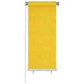Rolety - vidaXL Roleta zewnętrzna, 60x140 cm, żółta, HDPE - miniaturka - grafika 1
