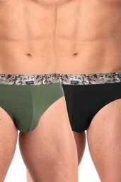 Slipy męskie bambusowe (2 pack) z ozdobną gumą w pasie MPP 240 Key - Majtki męskie - miniaturka - grafika 1