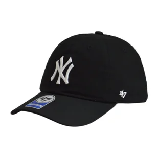 Czapka z daszkiem 47 Brand MLB NY New York Yankees '47 Clean Up Kids Czarna - B-NLRGW17GWS-BKC-KID - Czapki dla dzieci - miniaturka - grafika 1