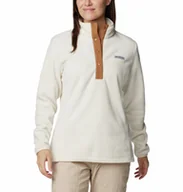 Koszulki sportowe damskie - Damski polar nierozpinany bez kaptura Columbia Benton Springs Half Snap Pullover Fleece II - beżowy - COLUMBIA - miniaturka - grafika 1