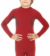 Bluzy dla chłopców - Brubeck LS11460 Bluza chłopięca Thermo ciemno-czerwony - miniaturka - grafika 1