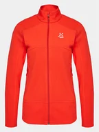 Bluzy damskie - Haglöfs Polar Buteo Mid 605074 Czerwony Active Fit - miniaturka - grafika 1