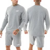 Dresy męskie - Puma dres komplet sportowy męski bluza spodenki szary 847419 03 L - miniaturka - grafika 1