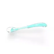Sztućce dla dzieci - Babyono Miękka łyżeczka silikonowa dla niemowląt BABYS SMILE MIĘTOWY - miniaturka - grafika 1