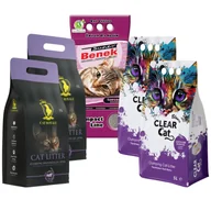 Żwirek dla kotów - MIX Żwirków Lawenda 25l (5x5l) - miniaturka - grafika 1