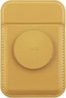 Portfele - Uniq Flixa Magnetyczny Portfel Na Karty Z Podpórką Żółty/Canary Yellow Magsafe - miniaturka - grafika 1