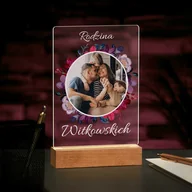 Ramki na zdjęcia - Lampka ramka L z wydrukiem na szkle akrylowym i podświetleniem LED - miniaturka - grafika 1