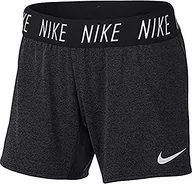 Spodenki damskie - Nike Szorty dla dziewczynek i dziewcząt, Czarny/czarny/biały, XL - miniaturka - grafika 1