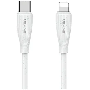 Kabel USB-C - Lightning USAMS Green Series SJ717 30W 1 m Bialy - Kable USB - miniaturka - grafika 1