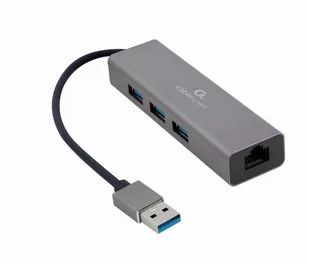 Gembird Cablexpert USB hub - 3 - Szary A-AMU3-LAN-01 - Huby USB - miniaturka - grafika 1