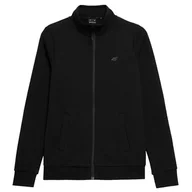 Bluzy sportowe damskie - Bluza 4F H4Z22BLD35120S - czarna - miniaturka - grafika 1
