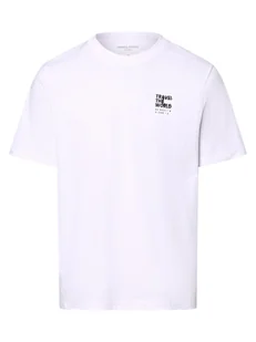Jack & Jones Koszulka męska - JCOPrjct Mężczyźni Bawełna biały nadruk, M - Koszulki męskie - miniaturka - grafika 1