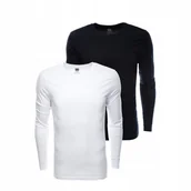 Koszulki męskie - Zestaw longsleeve męski 100% bawełna z długim rękawem 2-pak mix V8 Z43 XXL - miniaturka - grafika 1