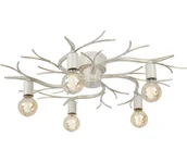 Lampy sufitowe - Plafon GARNISH 5xE27/15W/230V biały/patyna - miniaturka - grafika 1