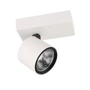 Lampy sufitowe - Italux Spot LAMPA sufitowa BONIVA SPL-2854-1B-WH metalowa OPRAWA regulowany LED 5W 3000K reflektorek białe czarne SPL-2854-1B-WH - miniaturka - grafika 1