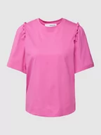 Koszulki i topy damskie - T-shirt w jednolitym kolorze model ‘PENELOPE’ - miniaturka - grafika 1