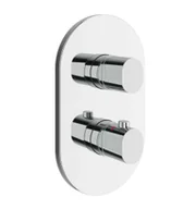 Baterie wannowe i prysznicowe - Ravak Chrome II - Termostatyczna bateria podtynkowa, do 2 odbiorników, chrom X070455 - miniaturka - grafika 1