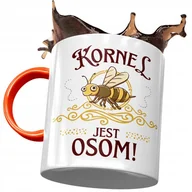 Kubki - Kubek Pomarańczowy dla Kornela Kolegi Męża Prezent z Nadrukiem ze Zdjęciem + Opakowanie na prezent (wzór 04) - miniaturka - grafika 1