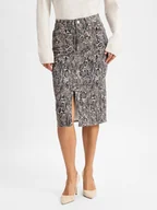 Spódnice - JOOP! Spódnica damska Kobiety Bawełna brązowy wzorzysty, 34 - miniaturka - grafika 1