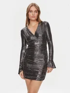 Sukienki - Guess Sukienka koktajlowa Britney W4RK42 KBJG0 Szary Slim Fit - miniaturka - grafika 1