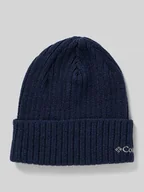 Czapki męskie - Czapka beanie z wyhaftowanym logo - miniaturka - grafika 1