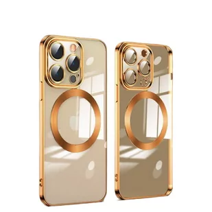 D-Pro Gloss MagSafe Case etui magnetyczne obudowa iPhone 13 Pro Max (Gold) - Etui i futerały do telefonów - miniaturka - grafika 1