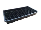 Pojemniki przemysłowe - Taca Ociekowa 51L Z Kratownicą (95X52X12 Cm) Czarny Do 150 L. Bez Kratownicy Inne - miniaturka - grafika 1