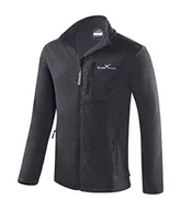 Kurtki męskie - Black Crevice Męska kurtka polarowa z dzianiny, czarny, 5XL - miniaturka - grafika 1