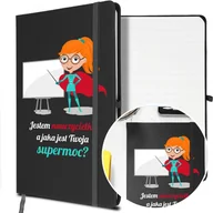 Notesy i bloczki - NOTES A5 z Gumką Prezent dla NAUCZYCIELKI Wzory - miniaturka - grafika 1