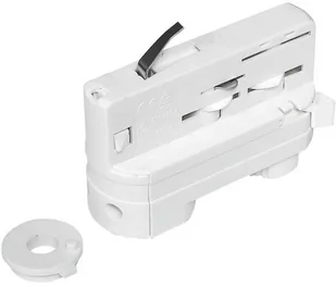 Adapter biały do szynoprzewodów 3-fazowy - Akcesoria do oświetlenia - miniaturka - grafika 1