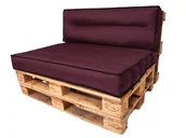 Poduszki ogrodowe - Hobbygarden Zestaw poduch Tomek - Bordo- 120x82 cm PTPBOR3 - miniaturka - grafika 1