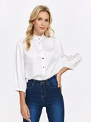Koszule damskie - Romantyczna biała koszula damska TSKW24BLK353700X00 Top Secret - miniaturka - grafika 1