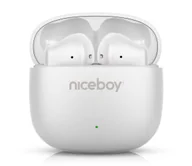 Słuchawki - Niceboy Beans 4 POP - 200 mAh + 2x 30 mAh IPX4 biały - miniaturka - grafika 1