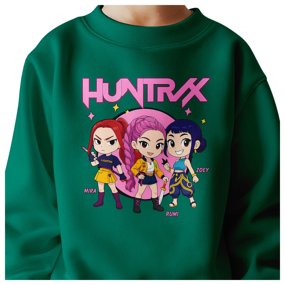 BLUZA DZIECIĘCA KPOP DEMON HUNTERS HUNTRIX 134-140 BAWEŁNIANA JAKOŚĆ