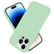 Etui i futerały do telefonów - Etui ochronne Cadorabo do Apple iPhone 14 PRO MAX w kolorze zielonym Etui na telefon komórkowy Pokrowiec TPU Etui - miniaturka - grafika 1
