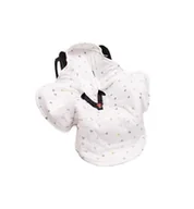 Zabawki interaktywne dla dzieci - Kocyk do fotelika muślinowy- Serduszka Kolorowe - miniaturka - grafika 1