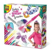 Zabawki kreatywne - Ses NL Modne brokatowe gumki do włosów - NL - miniaturka - grafika 1