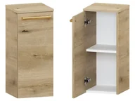 Szafki łazienkowe - Słupek Łazienkowy ATHD 30 cm DD Lewy - Dąb Evoke Coast Mat - Uchwyty Złote Polerowane - miniaturka - grafika 1