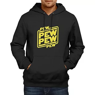 NERDO NERDO męski sweter z kapturem Pew Logo, czarny, XXL, VEND-21191 VEND-21191 - Swetry męskie - miniaturka - grafika 1