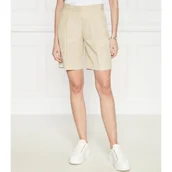 Spodenki damskie - Calvin Klein Lniane szorty | Regular Fit - miniaturka - grafika 1