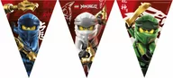 Urodziny dziecka - Baner flagi Lego Ninjago - 230 cm - 1 szt. - miniaturka - grafika 1