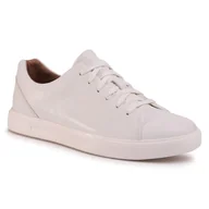 Sneakersy damskie - CLARKS Sneakersy Un Costa Lace 261401647 White Leather - miniaturka - grafika 1