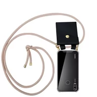 Etui i futerały do telefonów - Łańcuszek Pokrowiec Do Huawei P20 LITE 2018 / NOVA 3E w PERŁOWE RÓŻOWE ZŁOTO Etui Obudowa Case Cover Ochronny Cadorabo - miniaturka - grafika 1
