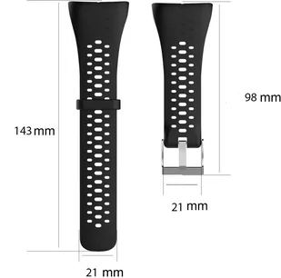 Opaska / Pasek Braders do Polar M400 / Polar M430 czarny - Akcesoria do smartwatchy - miniaturka - grafika 4