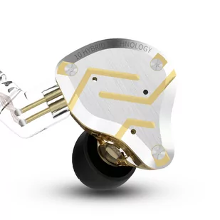 KZ ZS10 Pro Wired Earphone 4BA 1DD HiFi Bass with Mic - Glittering Gold - Słuchawki - miniaturka - grafika 2